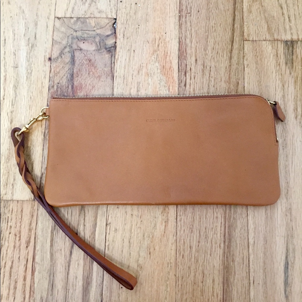 Elena Ghisellini Leather Clutch